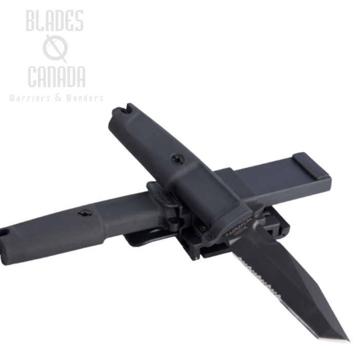 Extrema Ratio FULCRUM C FH [Compact] Fixed Blade Knife, Bohler N690, Black Handle